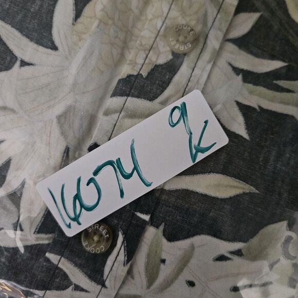 Cooke Street Shirt Mens 2XL Hawaiian Short Sleeve Button Up Floral Reverse Print - Picture 10 of 10